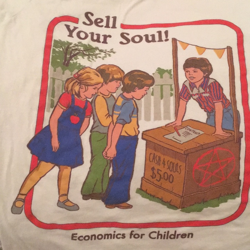 Sell your soul shirt Size small - Wicked Clothes